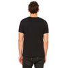Bella + Canvas Unisex Black Poly-Cotton Short-Sleeve T-Shirt