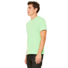 Bella + Canvas Unisex Neon Green Poly-Cotton Short-Sleeve T-Shirt