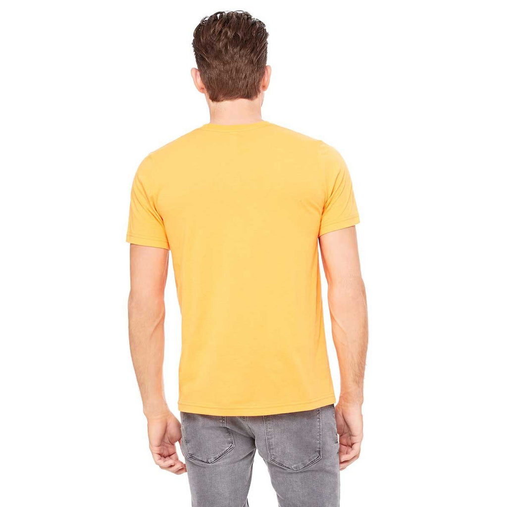 Bella + Canvas Unisex Neon Orange Poly-Cotton Short-Sleeve T-Shirt