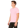 Bella + Canvas Unisex Neon Pink Poly-Cotton Short-Sleeve T-Shirt