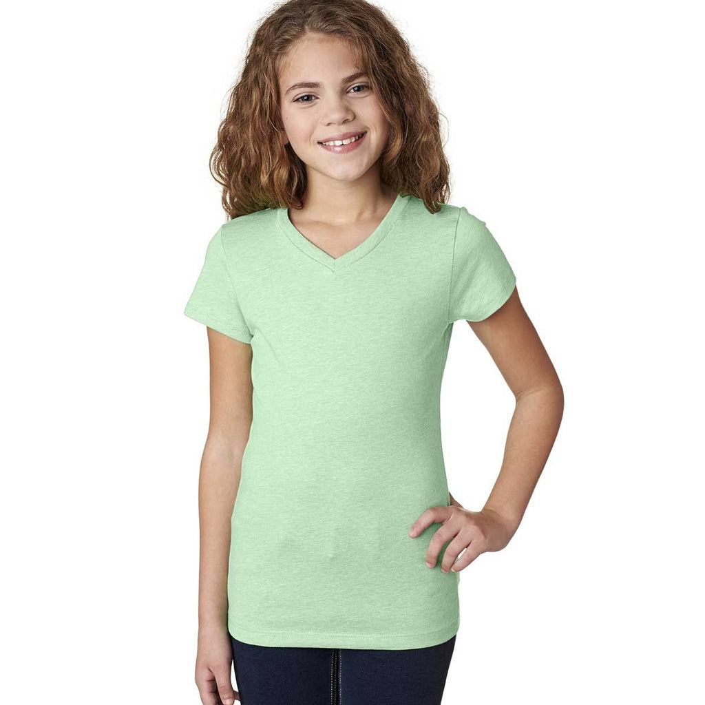 Next Level Girl's Mint Adorable CVC V-Neck Tee