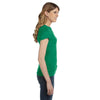 Anvil Women's Heather Green Ringspun Fitted T-Shirt