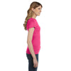 Anvil Women's Hot Pink Ringspun Fitted T-Shirt