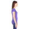 Anvil Women's Heather Purple Lightweight Fitted V-Neck Tee