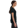 Anvil Women's Black Ringspun Sheer Featherweight T-Shirt