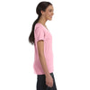 Anvil Women's Charity Pink Ringspun Sheer Featherweight T-Shirt
