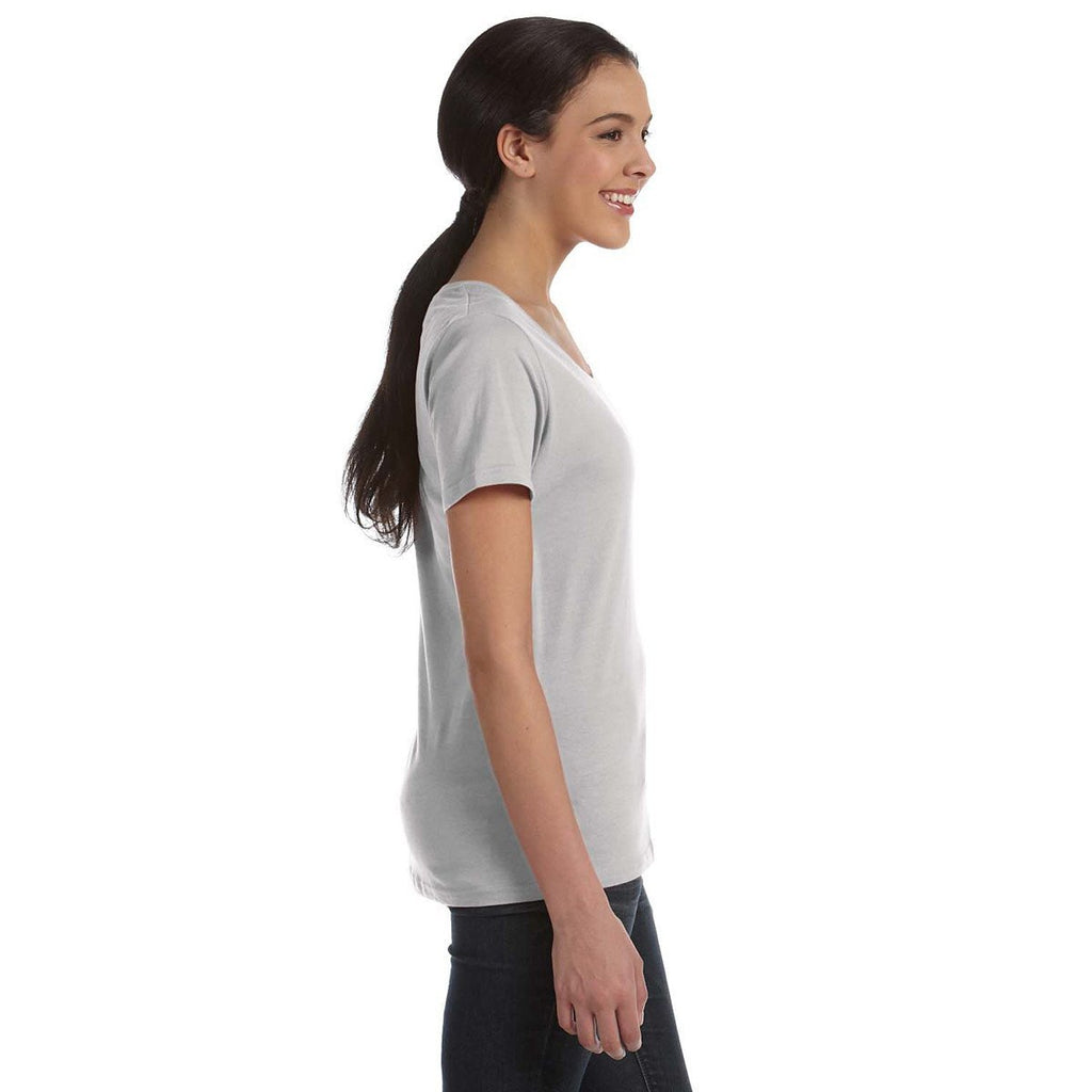 Anvil Women's Silver Ringspun Sheer Featherweight T-Shirt