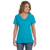 av123-anvil-women-turquoise-t-shirt