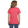 Anvil Women's Coral Ringspun Featherweight V-Neck T-Shirt