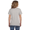 Anvil Women's Silver Ringspun Featherweight V-Neck T-Shirt