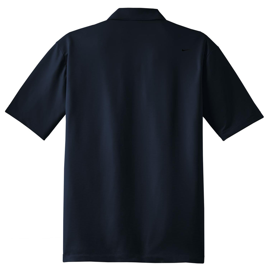 Nike Men's Navy Elite Dri-FIT S/S Ottoman Polo