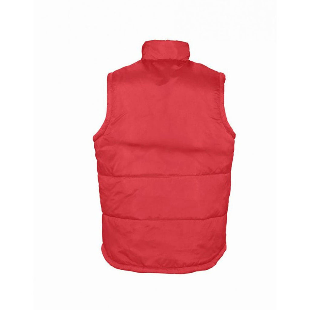 SOL'S Unisex Red Warm Bodywarmer