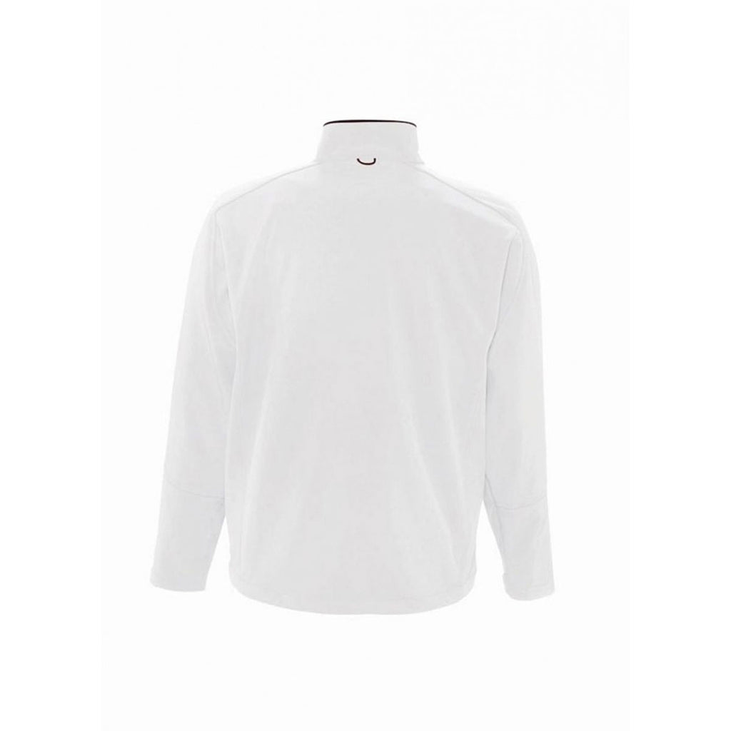 SOL'S Men's White Relax Soft Shell Jacket