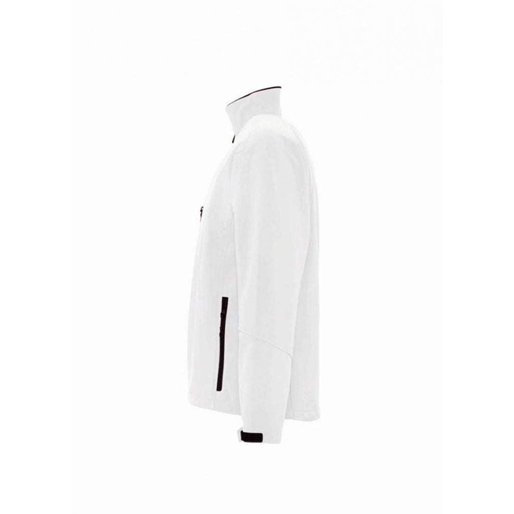 SOL'S Men's White Relax Soft Shell Jacket
