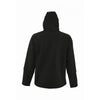 SOL'S Men's Black Replay Hooded Soft Shell Jacket