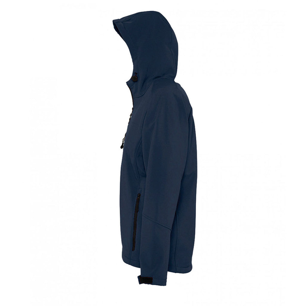 SOL'S Men's French Navy Replay Hooded Soft Shell Jacket