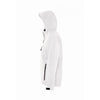 SOL'S Men's White Replay Hooded Soft Shell Jacket