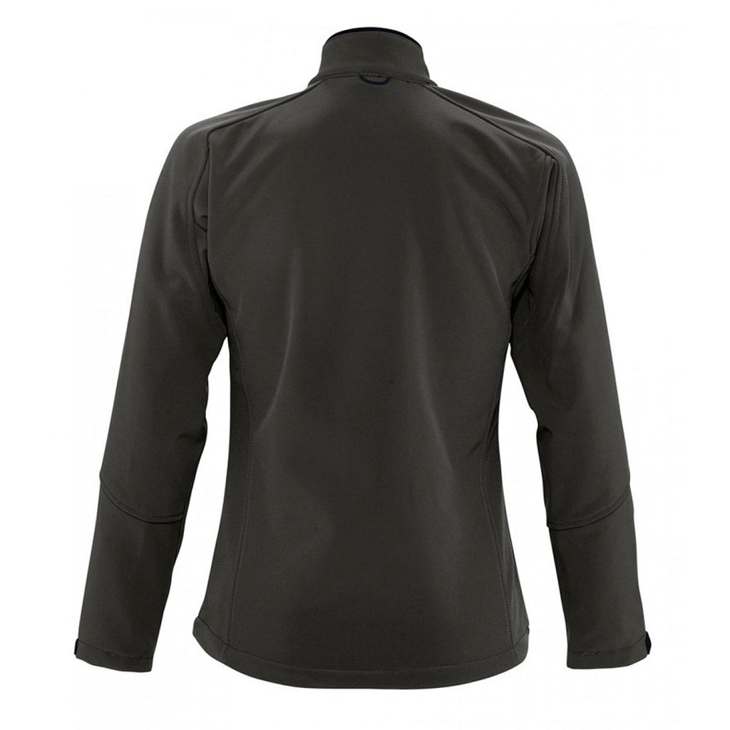 SOL'S Women's Charcoal Roxy Soft Shell Jacket