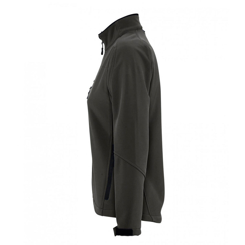 SOL'S Women's Charcoal Roxy Soft Shell Jacket