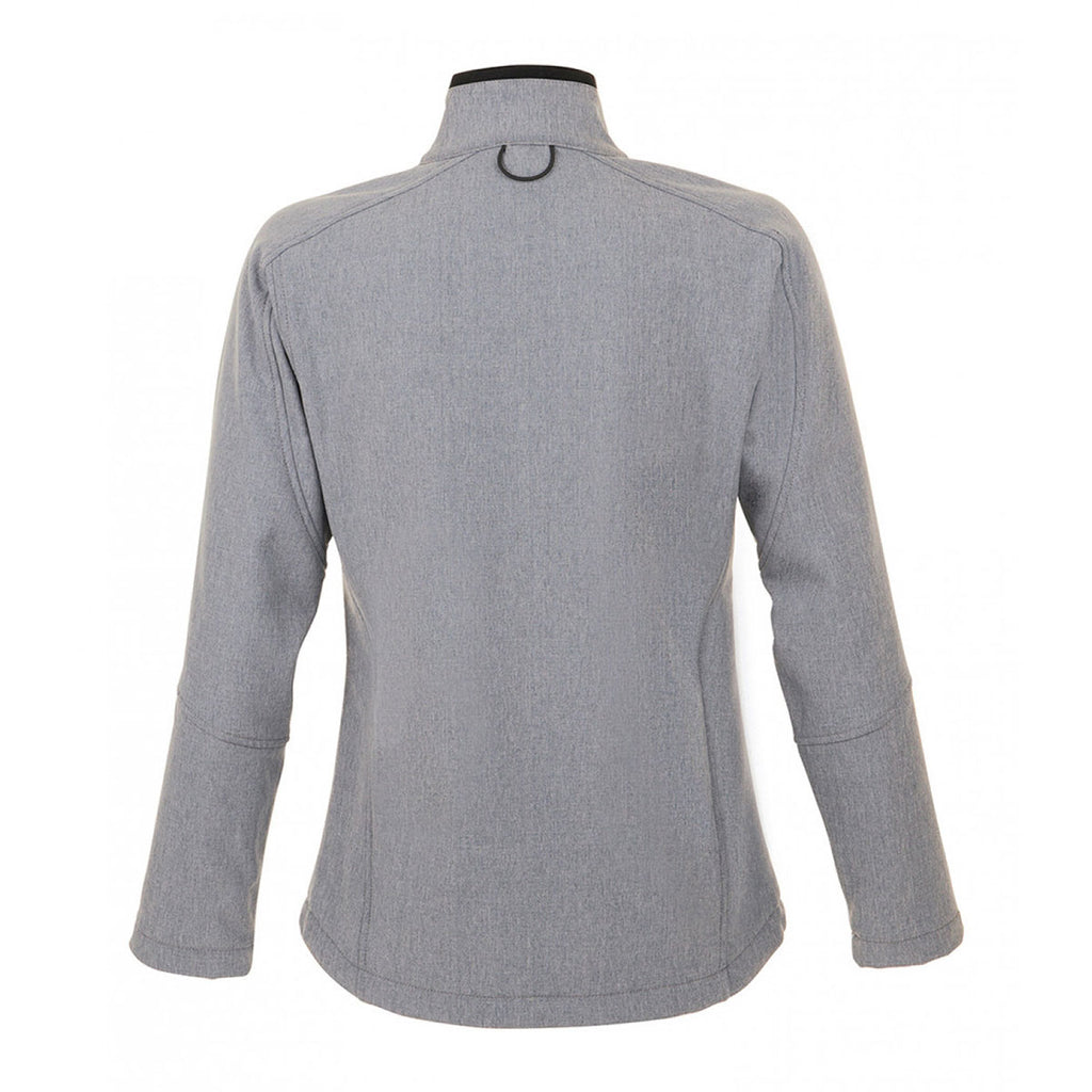 SOL'S Women's Grey Marl Roxy Soft Shell Jacket