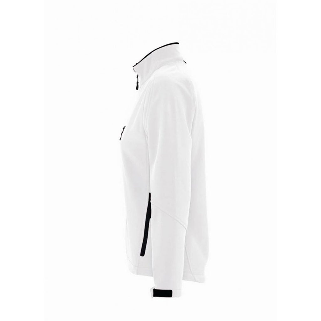 SOL'S Women's White Roxy Soft Shell Jacket