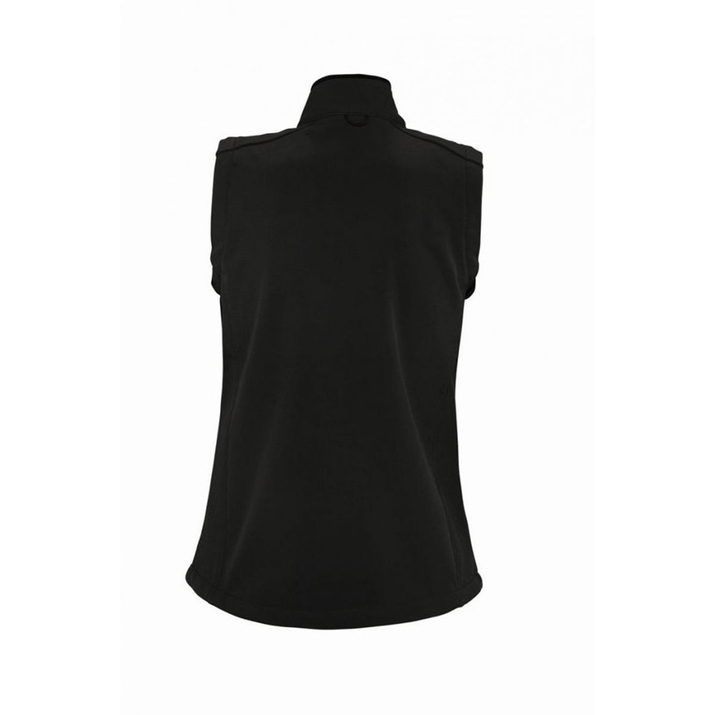 SOL'S Women's Black Rallye Soft Shell Bodywarmer