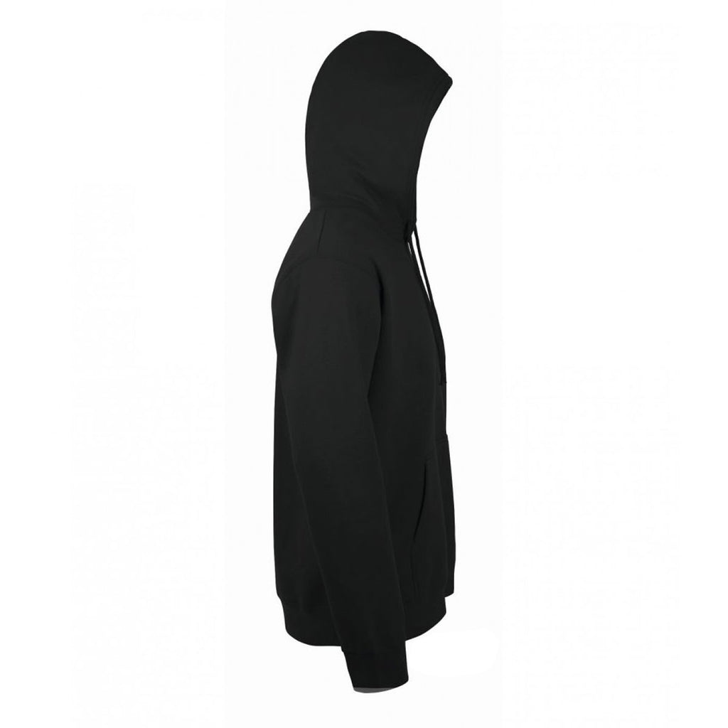 SOL'S Unisex Black Snake Hooded Sweatshirt