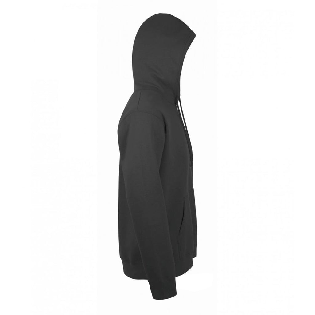 SOL'S Unisex Dark Grey Snake Hooded Sweatshirt