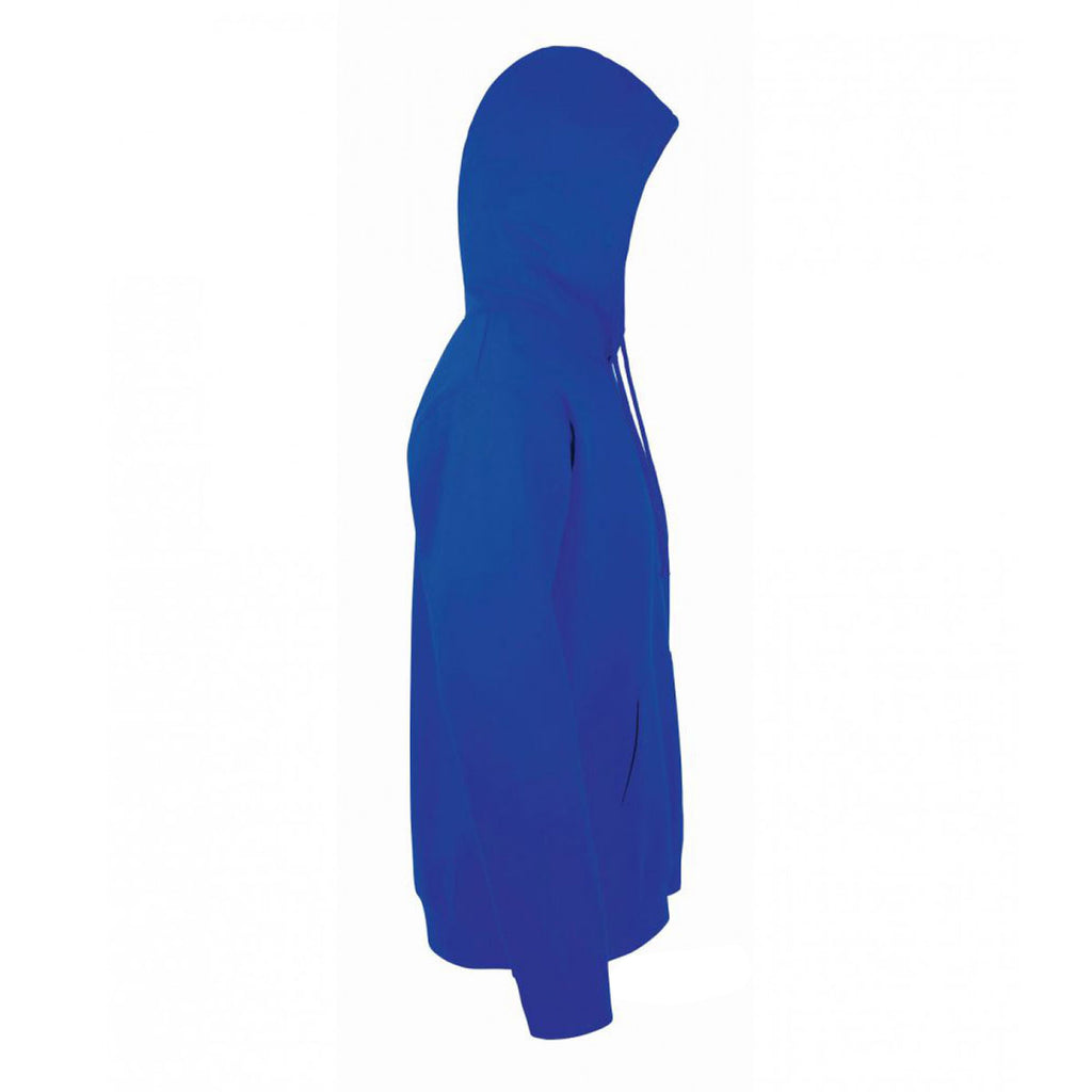 SOL'S Unisex Royal Blue Snake Hooded Sweatshirt