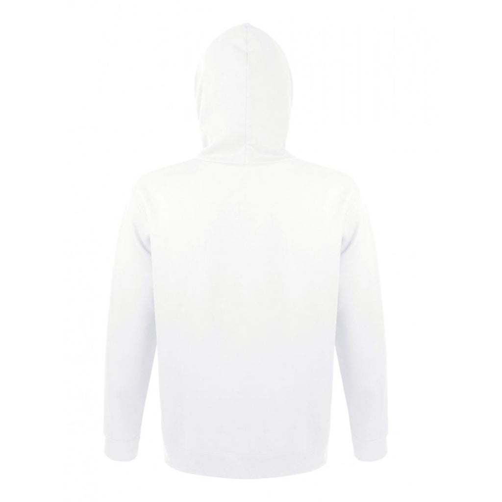 SOL'S Unisex White Snake Hooded Sweatshirt