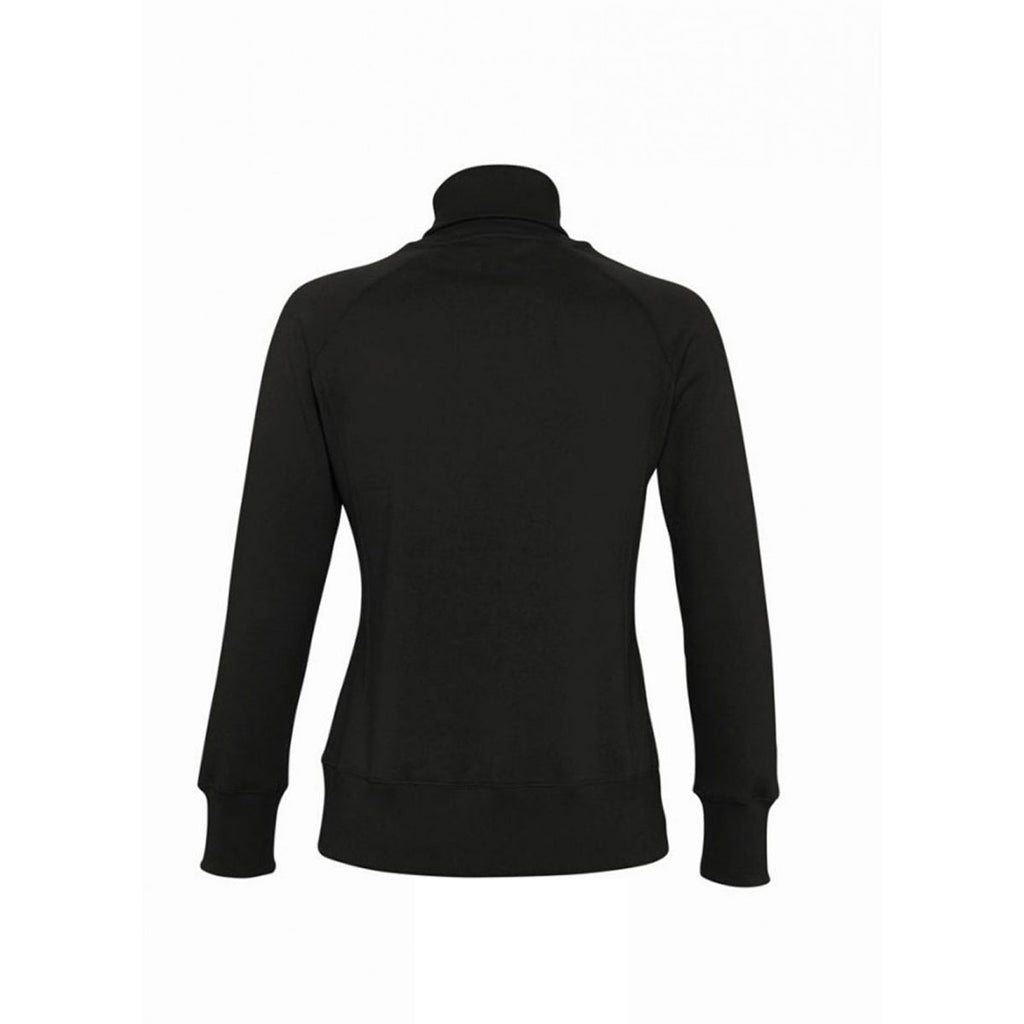 SOL'S Women's Black Soda Sweat Jacket