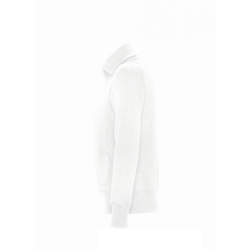 SOL'S Women's White Soda Sweat Jacket