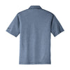Nike Men's Grey/Navy Dri-FIT S/S Heather Polo