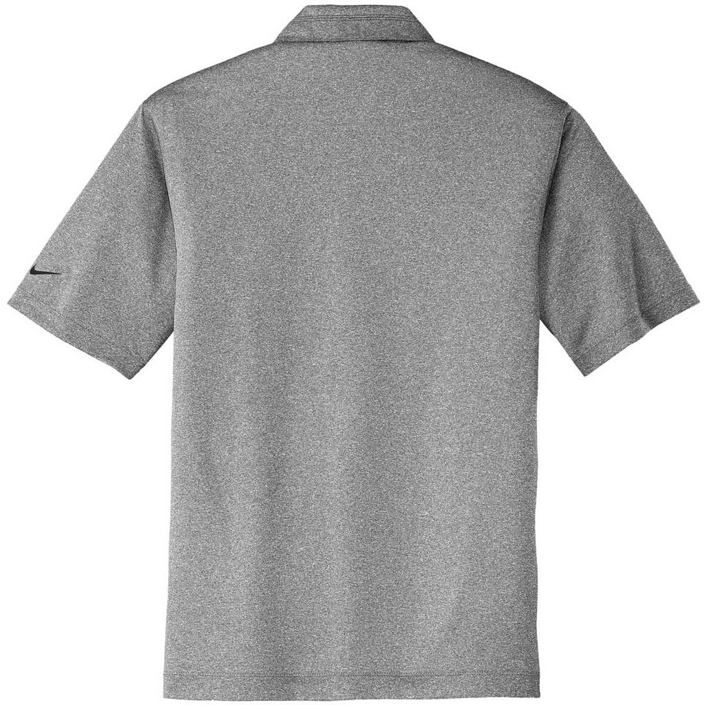 Nike Men's Carbon Grey Dri-FIT S/S Heather Polo