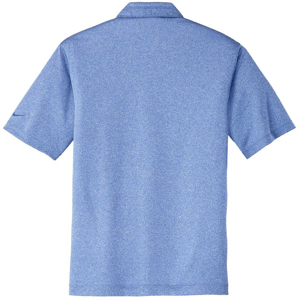 Nike Men's Royal Blue Dri-FIT S/S Heather Polo