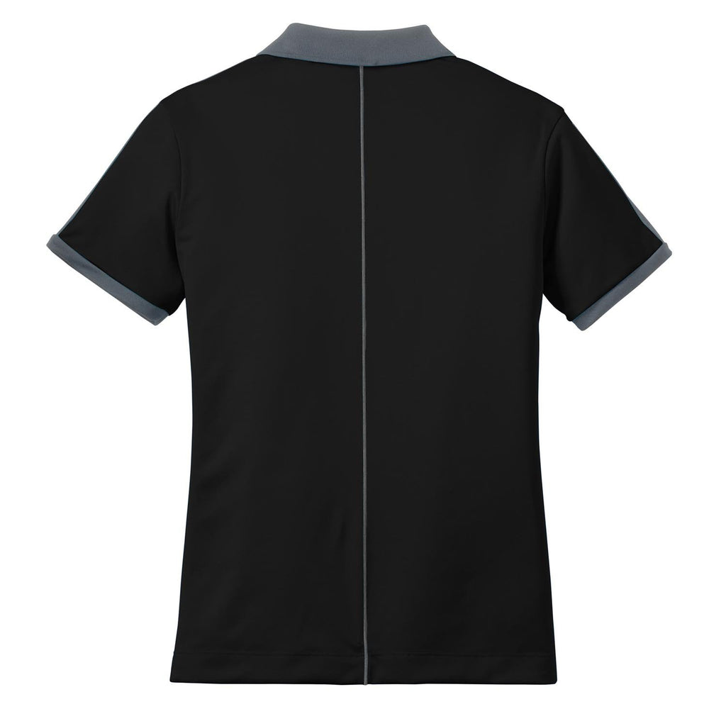 Nike Women's Black/Grey Dri-FIT N98 Polo