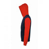 SOL'S Unisex French Navy Silver Hooded Jacket