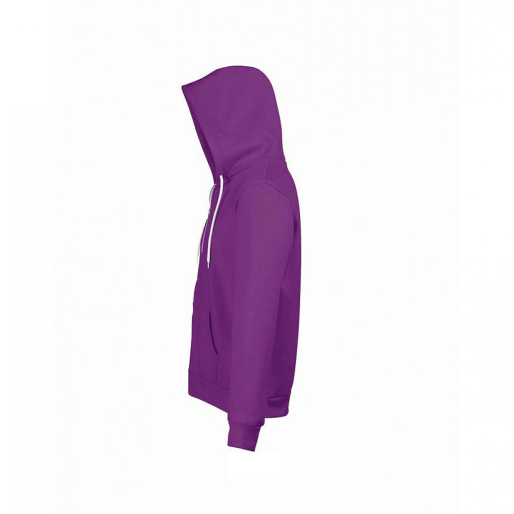SOL'S Unisex Purple Silver Hooded Jacket