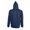 SOL'S Men's French Navy Seven Zip Hooded Sweatshirt