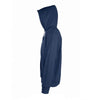 SOL'S Men's French Navy Seven Zip Hooded Sweatshirt