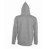 SOL'S Men's Grey Marl Seven Zip Hooded Sweatshirt