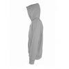 SOL'S Men's Grey Marl Seven Zip Hooded Sweatshirt