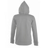 SOL'S Women's Grey Marl Seven Zip Hooded Sweatshirt