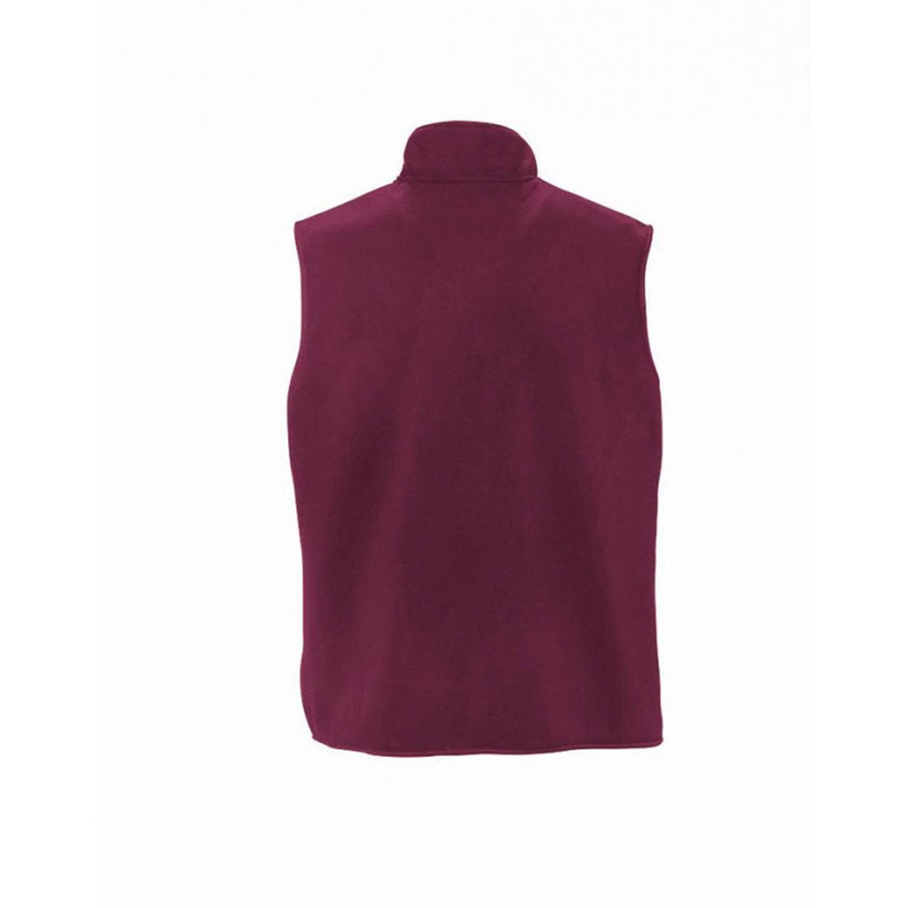 SOL'S Unisex Burgundy Norway Fleece Bodywarmer
