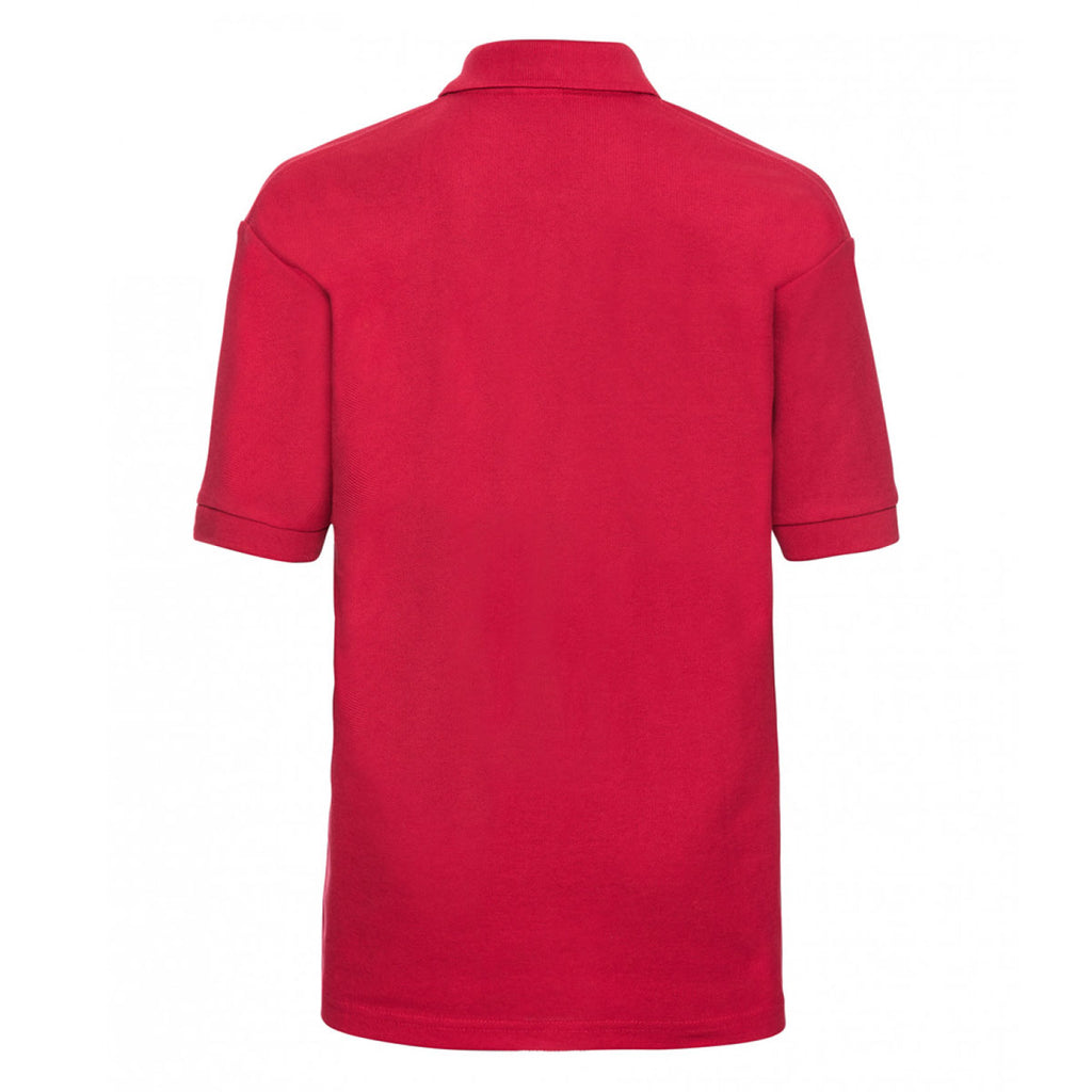 Jerzees Schoolgear Youth Classic Red Poly/Cotton Pique Polo Shirt