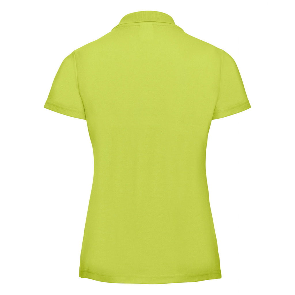 Russell Women's Lime Classic Poly/Cotton Pique Polo Shirt