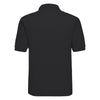 Russell Men's Black Poly/Cotton Pique Polo Shirt