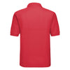 Russell Men's Bright Red Poly/Cotton Pique Polo Shirt