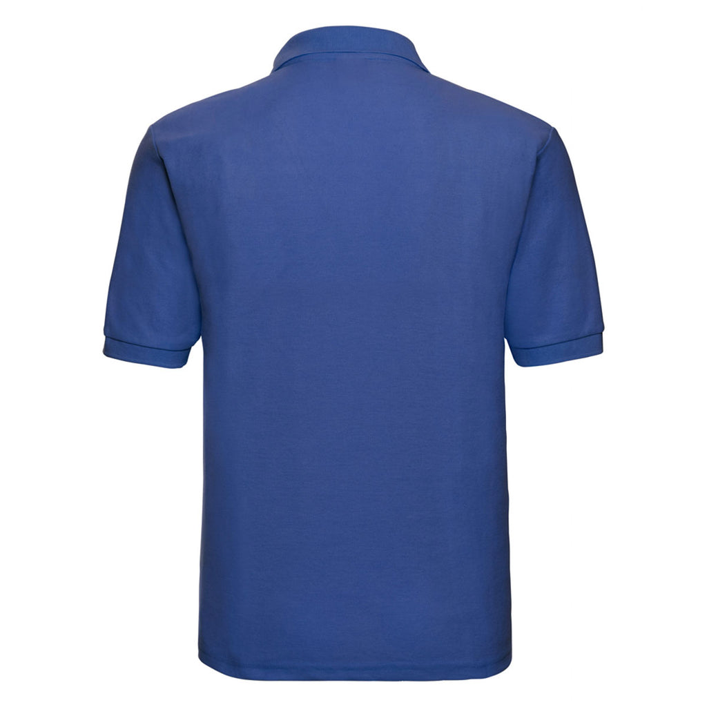 Russell Men's Bright Royal Poly/Cotton Pique Polo Shirt