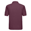 Russell Men's Burgundy Poly/Cotton Pique Polo Shirt